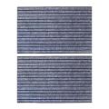 Durable Striped Doormat Indoor, 20x31.5 Inch Scraper Doormat Grey