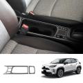 2pcs Carbon Fiber Center Console Water Cup Holder Decoration Cover