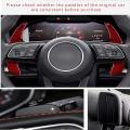 Car Carbon Fiber Steering Wheel Paddle Shift Extension Shifter,red
