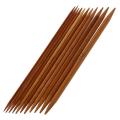 5 Sets Of 11 Size 13cm Double Pointed Carbonized Bamboo Knitting Kits