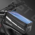 West Biking Bicycle Bag Waterproof Front Bike Cycling Bag 7inch,black