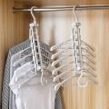 1pcs Creative Multi-layer Folding Hangers Multi-purpose Coat Trousers