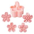 Sakura Biscuit Mold Shaped Press Fancy Tool Contains 4 Flower Pcs