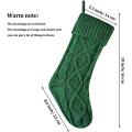 3 Pack Christmas Stockings Large Knitted Xmas Stocking 18 Inch