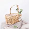 Flower Basket Braided Design Flower Print Widely Applied for Wedding