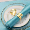 8 Pcs Napkin Rings for Wedding Banquet Festival Decoration(gold)