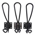 10 Pieces Of Country Entrance Hook Wall Hanging Black with 40 Screws