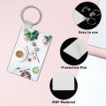 36pcs Sublimation Keychain Blanks Products for Diy Arts Crafts Decor