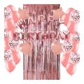 Rose Gold Balloons Kit,confetti Balloons,curtain Star Heart Balloons