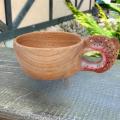 Hand Carved Animal Rubber Wooden Water Cup Camping Coffee Cups -4