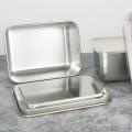 Stainless Steel Fresh-keeping Box with Lid Food Storage Box, A