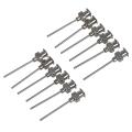 Stainless Steel Luer Lock Dispensing Needle Tip, 18 Gauge,(pack Of 6)