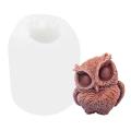3d Owl Candle Molds Silicone Mould for Plaster Wax Tools Making -m