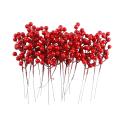 Artificial Christmas Red Berries Stems for Christmas Tree Ornaments