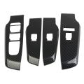For 2022 Mitsubishi Outlander Car Carbon Fiber Window Switch Cover