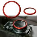 Red Aluminum Multimedia Knob Ring for -bmw 1 2 3 4 5 6 7 Series X3 X4