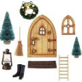 1:12 Doll House,gnome Door Christmas Set,gnome House Decor