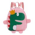 Kindergarten Bag 3d Cartoon Dinosaur Backpack New Boy Girl Bag Pink