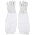 1 Pair Of Gloves with Protective Sleeves Ventilated Professional Anti Bee for Apiculture Beekeeper -