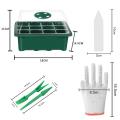 Seed Starter Tray,12-cell Seed Propagator Tray, Plastic Seeding Tools