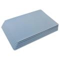 Pu Leather Placemats Set Of 6 Washable Table Mats for Home Blue