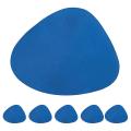 Set Of 6 Triangle Oval Leather Place Mats Washable Place Mats A