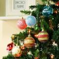 Christmas Painted Ball Set Christmas Tree Pendants Home Xmas Decor E