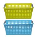 Stackable Plastic Storage Baskets(green)s:29 X 16 X 2 Cm