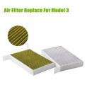 Car Air Filter with Activated Carbon for Tesla Model 3 2017 2018 2019