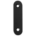 10pcs Stainless Steel Straight Bracket Flat Bracket 60mm Black