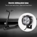 4 Led Electric Bicycle 2-in-1 Horn Headlight Folding Waterproof