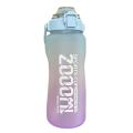 2000ml Large Water Bottle with Time Marker Portable Leakproof -b