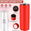 Unseamed Silicone Wrap for Sublimation Tumblers Reusable (20oz)