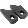 2pcs Universal Bicycle Fixed Gear Rubber Crank Protector Cover, Black