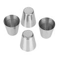 15 Pcs Stainless Steel Shot Glasses Drinking Vessel,30ml(1oz) Tea Cup