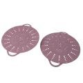 2 Pcs Silicone Steamer Baskets for Pot,foldable Steam Rack,pink