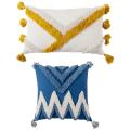 Throw Pillow Covers Boho Modern for Bedroom Living-square Blue