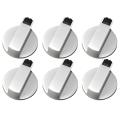 Stoves Cooker Knobs,oven Knob 6pcs,zinc Alloy 6mm Oven Rotary Switch