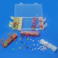 Plastic Diamond Dot Storage Box with 28 Grids (5 Pack) for Craft