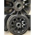For Tesla Y 20inch Rim Wheel Center Hubcaps 4pcs Matte Carbon Fiber