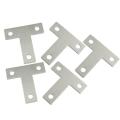 5 Pcs Angle Plate Corner Brace Flat T Shape Repair Bracket 40mm X 40mm