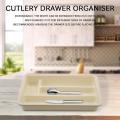 Adjustable Drawer for Kitchen Utensil Organizer Multi Purpose Storage