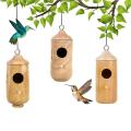 Bird House, Mini Bird House, Wooden Bird Swing Nest A