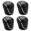 4x 6 Speed Car Pu Leather Gear Shift Knob Shift Lever for Ford Mondeo