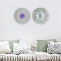 2 Pcs Woven Handmade Hanging Wall Basket, for Living Room, Bedroom
