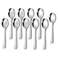 Stainless Steel Spoons Slotted Serving Spoons Set Of 10,for Buffet