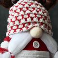 Christmas Faceless Doll Ornaments Antlers Old Man Doll White A