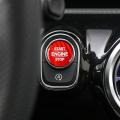 Carbon Fiber Engine Start Button Sticker for Benz Red