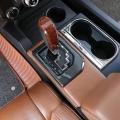 Center Console Gear Shift Panel Frame Trim, Abs Carbon Fiber