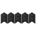 Muqzi 5pcs Bike Frame Guard Protecter, Silicone Frame Pad,black